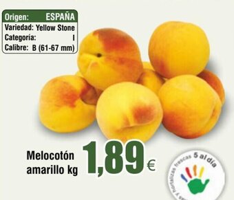 FROIZ Melocotón amarillo kg oferta