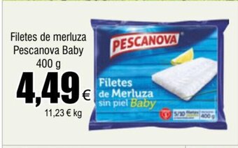 FROIZ Filetes de merluza Pescanova Baby 400 g oferta