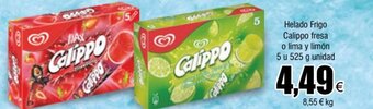 FROIZ Helado Frigo Calippo fresa o lima y limón oferta
