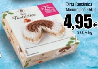 FROIZ Tarta Fantástica Menorquina 550 g oferta