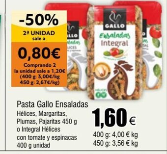 FROIZ Pasta Gallo Ensaladas oferta