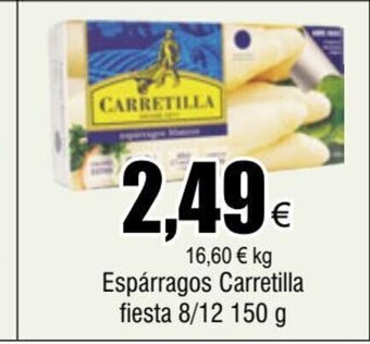 FROIZ Espárragos Carretilla fiesta 8/12 150 g oferta