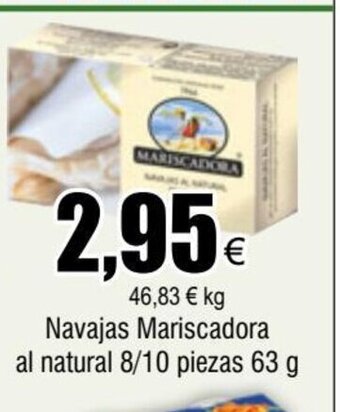 FROIZ Navajas Mariscadora al natural 8/10 piezas 63 g oferta