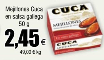 FROIZ Mejillones Cuca en salsa gallega 50 g oferta