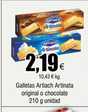 FROIZ Galletas Artiach Artinata original o chocolate 210 g unidad oferta