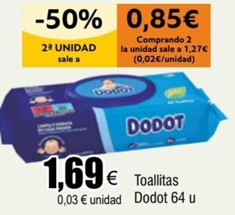 FROIZ Toallitas Dodot 64 u oferta