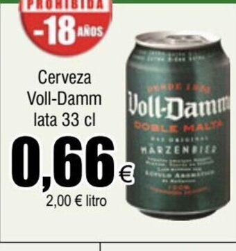 FROIZ Cerveza Voll-Damm lata 33 cl oferta