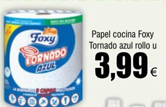 FROIZ Papel cocina Foxy Tornado azul rollo u oferta