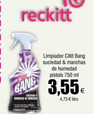FROIZ Limpiador Cillit Bang suciedad & manchas de humedad pistola 750 ml oferta