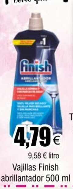FROIZ Vajillas Finish abrillantador 500 ml oferta