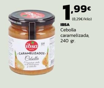 Supermercados Lupa IBSA Cebolla caramelizada,240 gr oferta