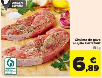 Carrefour Chuleta de pavo al ajillo carrefour oferta