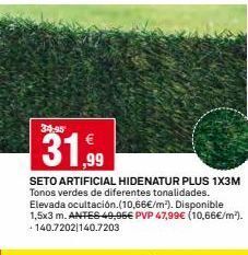 Bricoking Seto artificial plus oferta