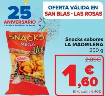 Carrefour Snacks sabores la madrileña oferta