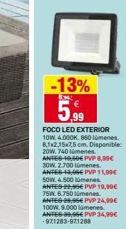 Bricoking Foco led exterior oferta