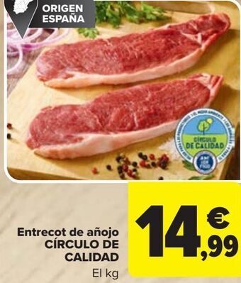 Carrefour Entrecot de añojo círculo de calidad oferta