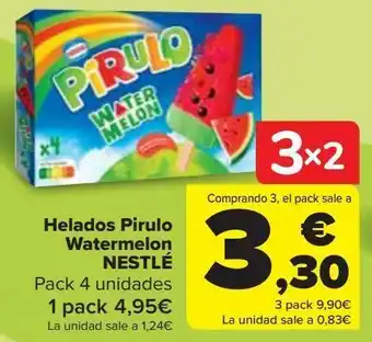 Carrefour Helados pirulo watermelon nestle oferta