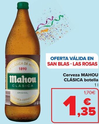 Carrefour Cerveza mahou clásica botella oferta