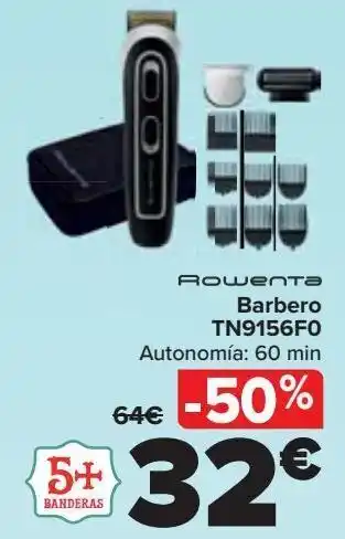 Carrefour Rowenta barbero tn9156f0 oferta