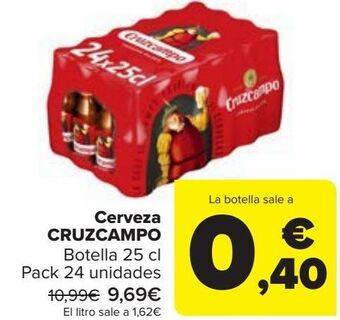 Carrefour Cerveza cruzcampo oferta