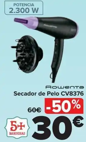 Carrefour Rowenta secador de pelo cv8376 oferta