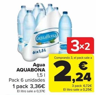 Carrefour Agua aquabona oferta