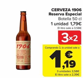 Carrefour Cerveza 1906 reserva especial oferta