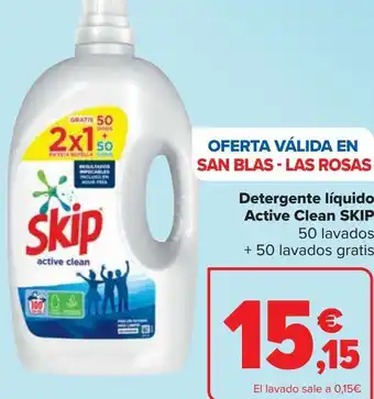 Carrefour Detergente líquido active clean skip oferta