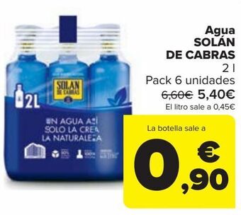 Carrefour Agua solán de cabras oferta