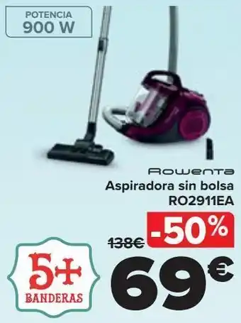 Carrefour Rowenta aspirador sin bolsa ro2911ea oferta