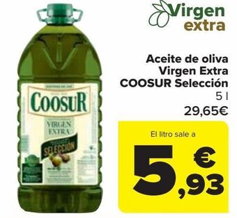 Carrefour Aceite de oliva virgen extra coosur selección oferta