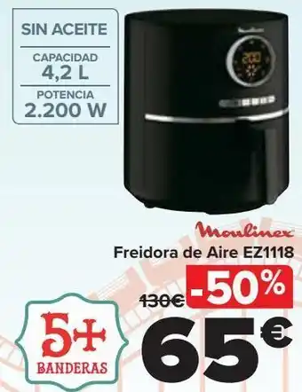 Carrefour Moulinex freidora de aire ez1118 oferta