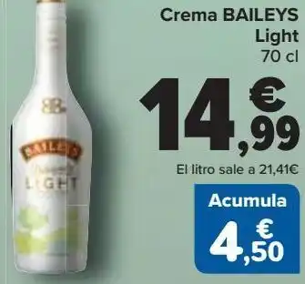 Carrefour Crema baileys light oferta