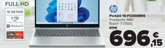 Carrefour Hp portátil 15-fc0008ns oferta