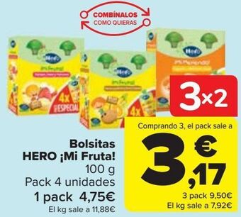 Carrefour Bolsitas hero ¡mi fruta! oferta