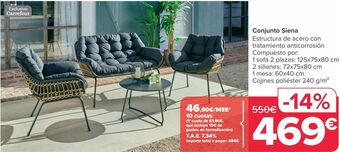 Carrefour Conjunto siena oferta