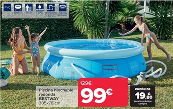 Carrefour Piscina hinchable redonda bestway oferta