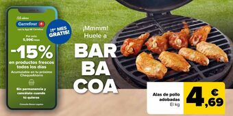 Carrefour Market Alas de pollo adobadas oferta
