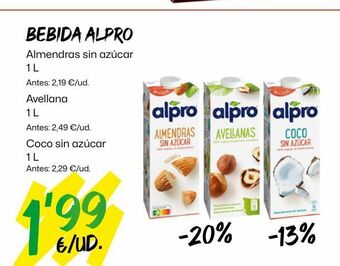 AhorraMas Bebida de almendras alpro oferta