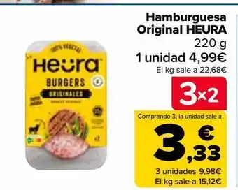 Carrefour Market Hamburguesa original heura oferta