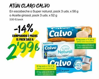 AhorraMas Atún claro calvo oferta