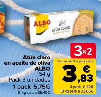 Carrefour Market Atún claro en aceite de oliva albo oferta