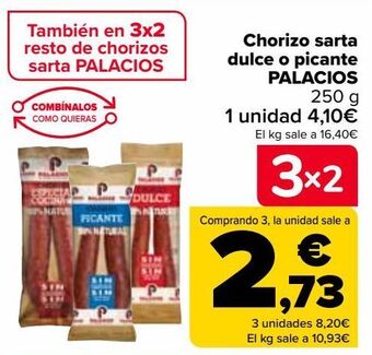 Carrefour Market Chorizo sarta dulce o picante palacios oferta