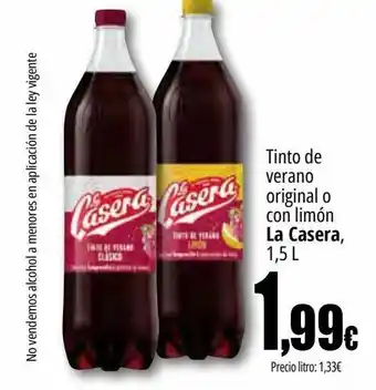 Unide Market Tinto de verano original o con limón la casera oferta