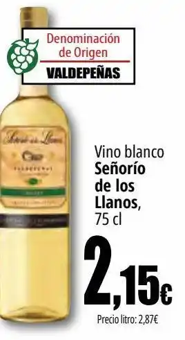 Unide Market Vino blanco señorío de los llanos oferta