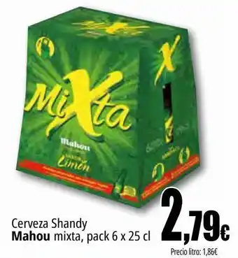 Unide Market Cerveza shandy mahou mixta oferta