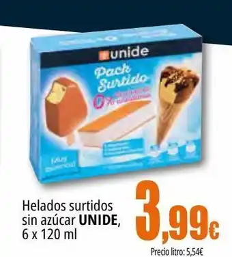 Unide Market Helados surtidos sin azúcar unide oferta
