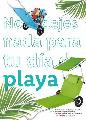 Lidl Tumbonas oferta