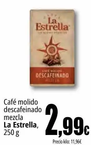 Unide Market Café molido descafeinado mezcla la estrella oferta