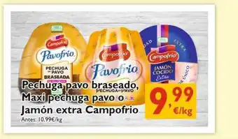 Supermercados La Despensa Pechuga Pavo Braseado Maxi Pechuga Pavo O Jamón Extra Campofrio oferta